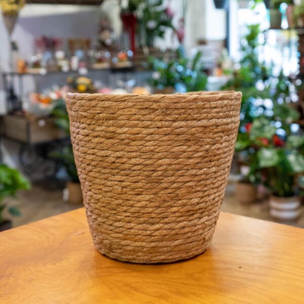 Cesto de mimbre pequeño de 16x18,5 cm ideal para plantas o arreglos florales